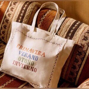 New Sezane x Lucia Vergara Tote - Ecru